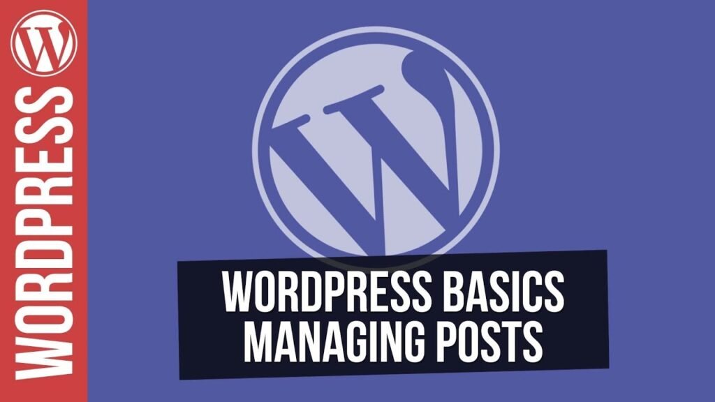 Wordpress for Beginners Working with Posts