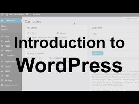 WordPress Tutorial 1 Introduction