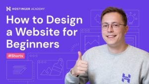 How to Design a Website for Beginners shorts