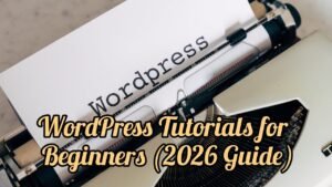 WordPress Tutorials for Beginners 2026 Guide