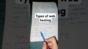 types of web hosting write types of web hosting computer