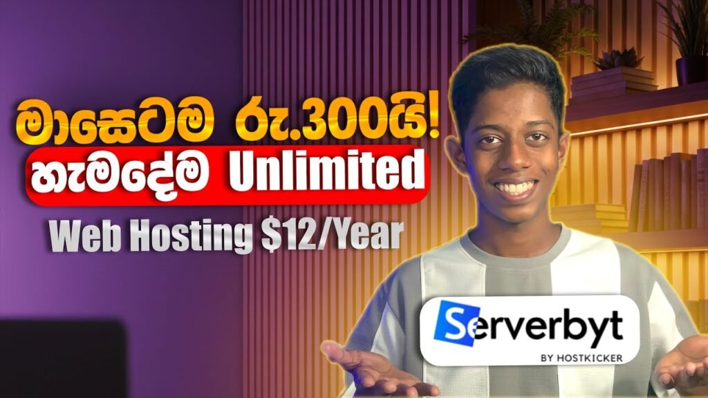 මාසෙටම රු300යි හැමදේම UnlimitedServerbyt vs Godaddy Hostinger Hosting