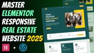 Complete Responsive REAL ESTATE WEBSITE using ELEMENTOR Wordpress Elementor
